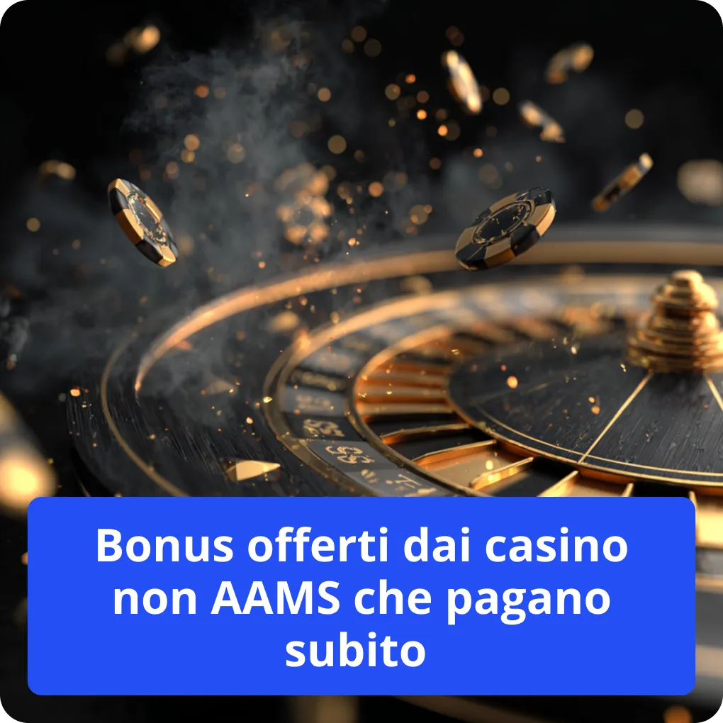 Bonus offerti dai casino non AAMS che pagano subito 