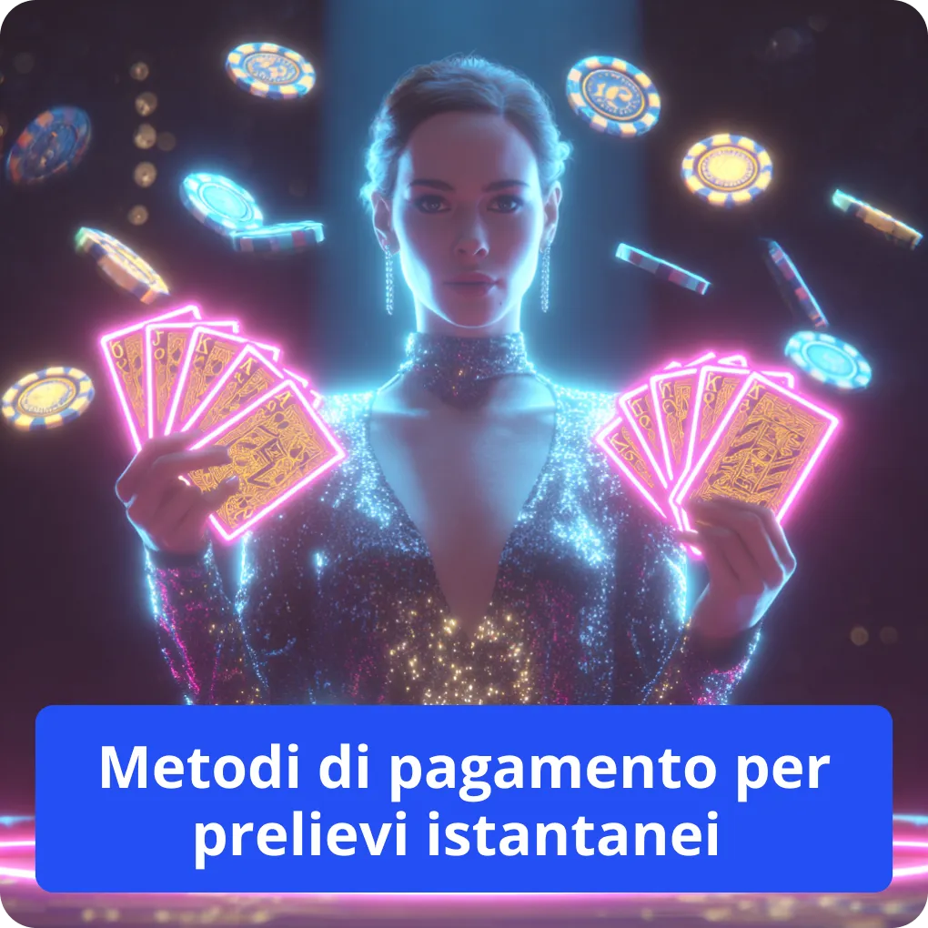 Metodi di pagamento per prelievi istantanei 