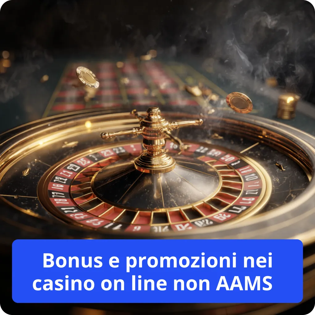 Bonus e promozioni nei casino on line non AAMS