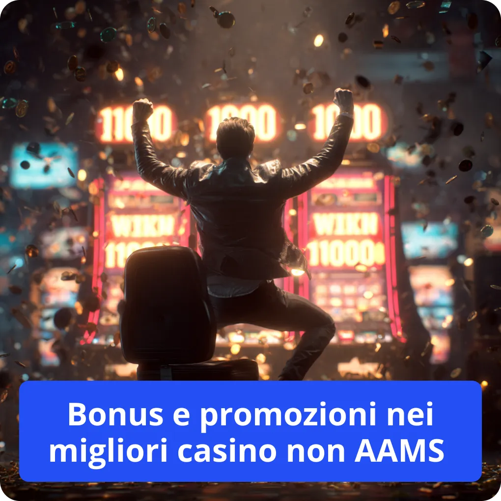 Bonus e promozioni nei migliori casino non AAMS 