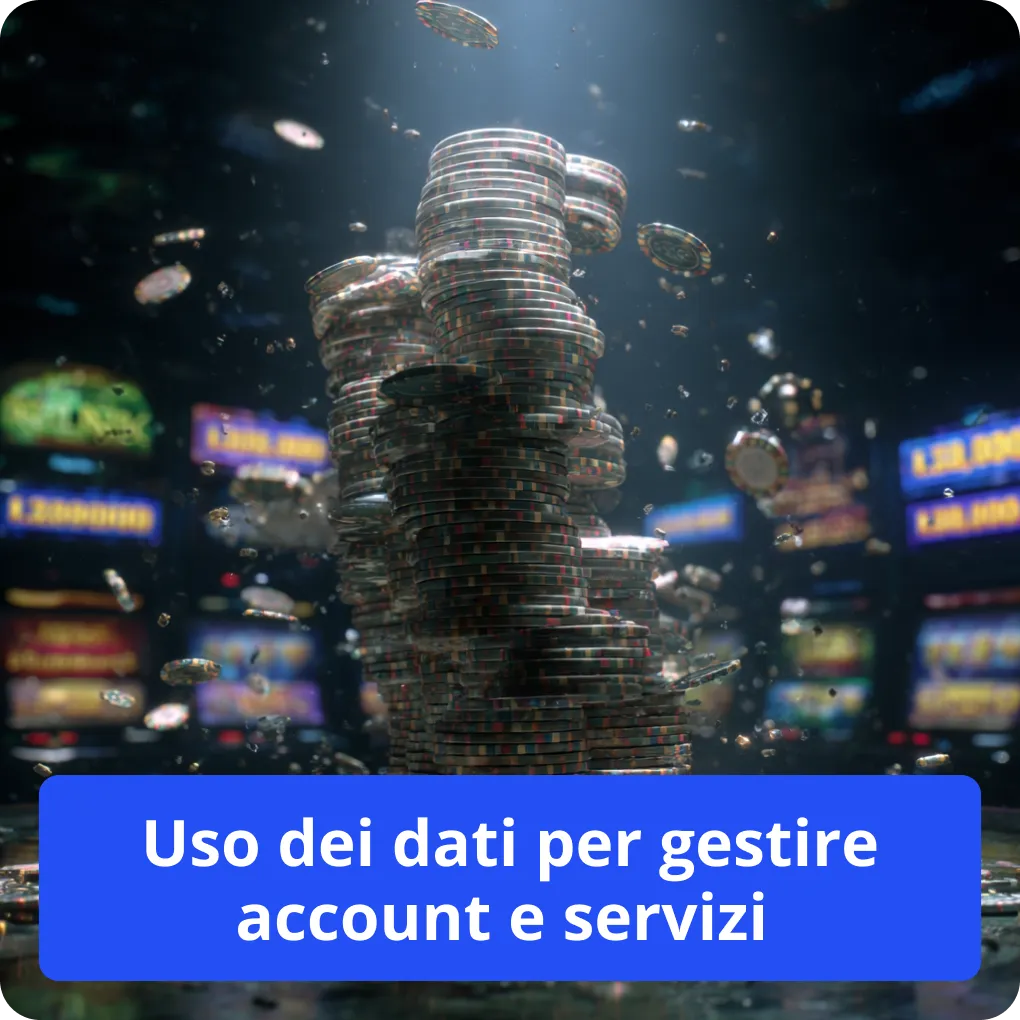 Uso dei dati per gestire account e servizi 